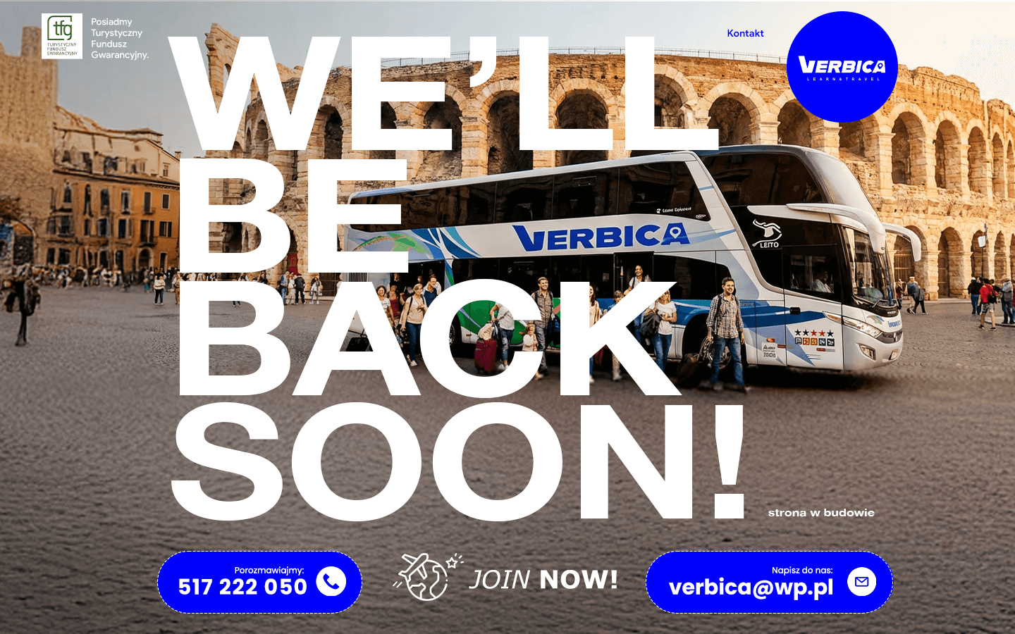 Informacja o budowie serwisu Verbica